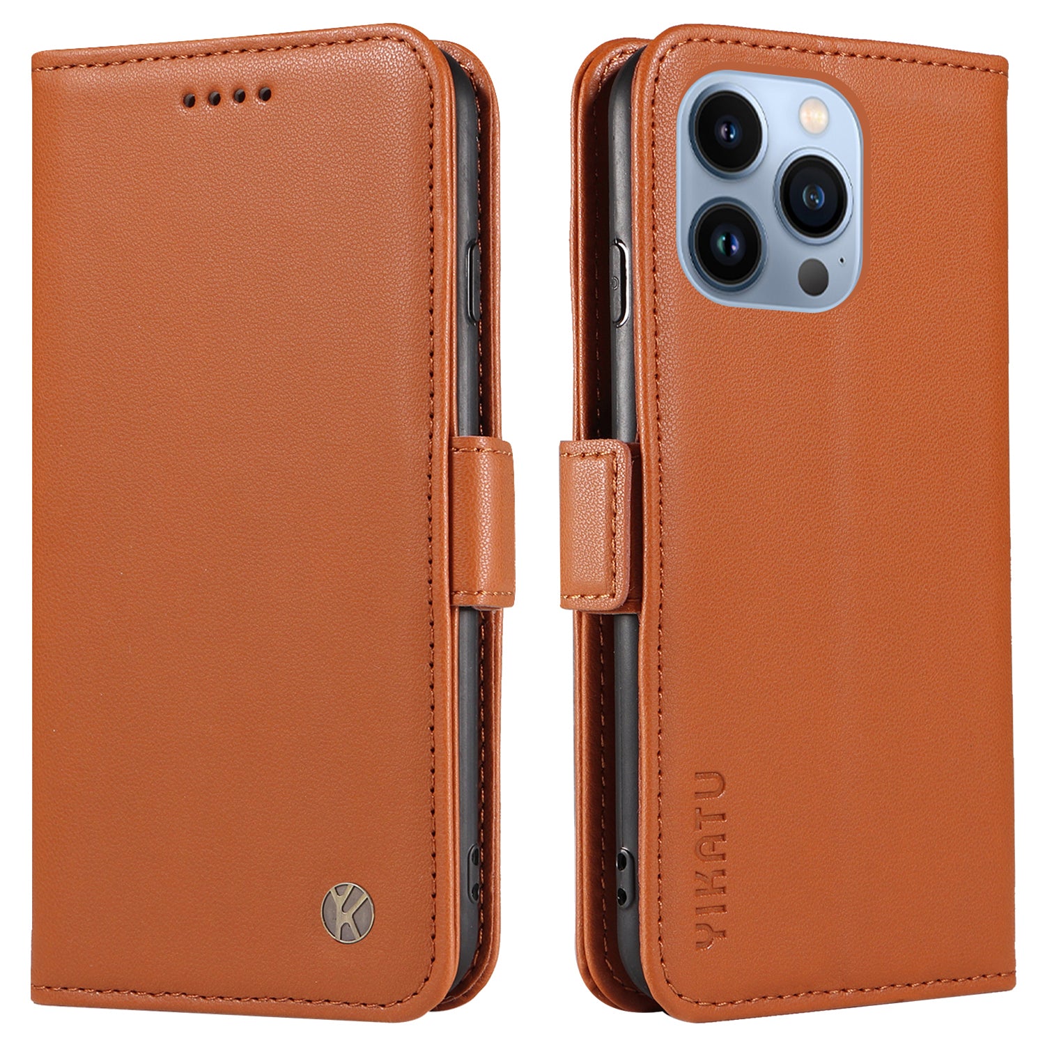 YIKATU YK-003 Anti-ridse flip-cover til iPhone 13 Pro Max 6,7 tommer PU-læderstativ Telefonpung-etui YIKATU YK-003 Anti-ridse flip-cover til iPhone 13 Pro Max 6,7 tommer PU-læderstativ Telefonpung-etui